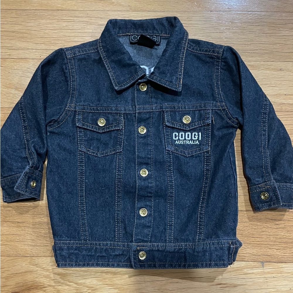 Coogi Kids Toddlers 100% Cotton Jean Denim Jacket Embroidered Australia 18 month
